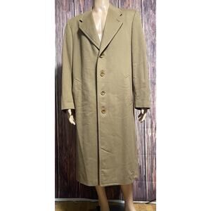 Canali Proposta Men's Lana Cashmere Wool Overcoat Camel Size 48R
